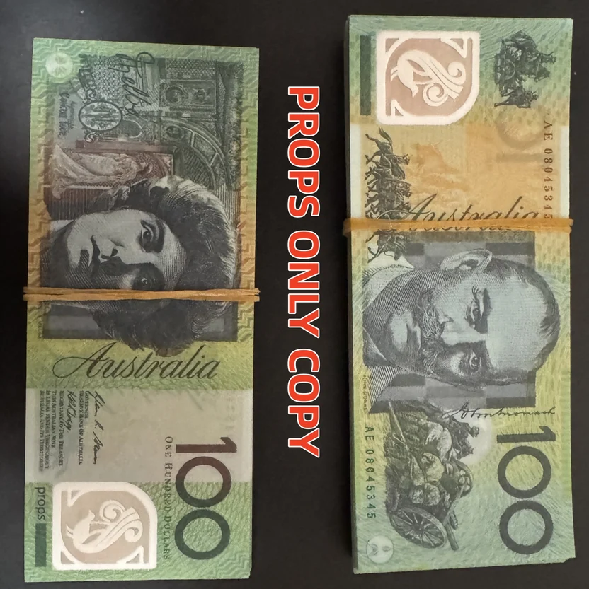 Two Australian $100 prop notes