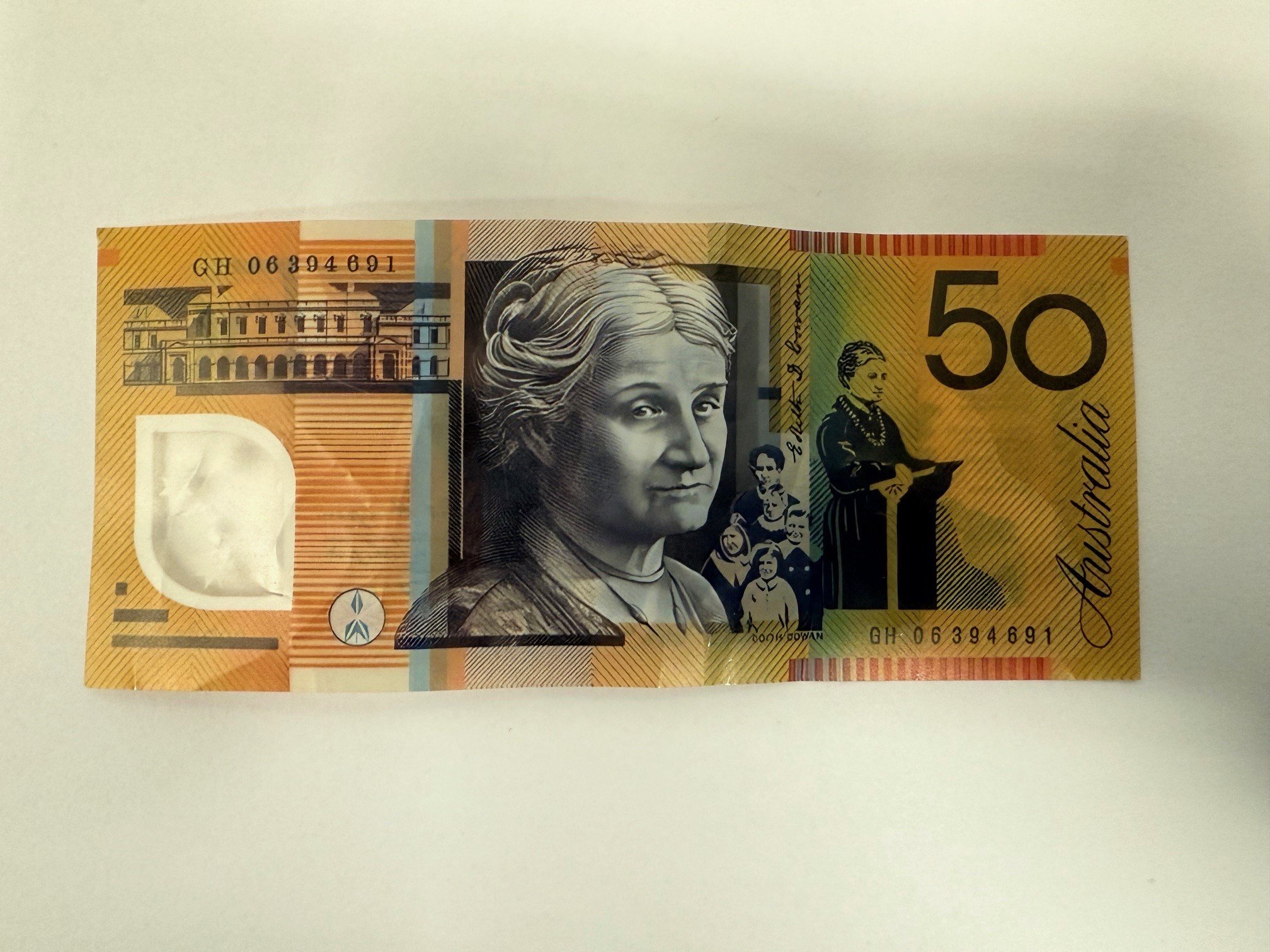 Australian $50 note, other side