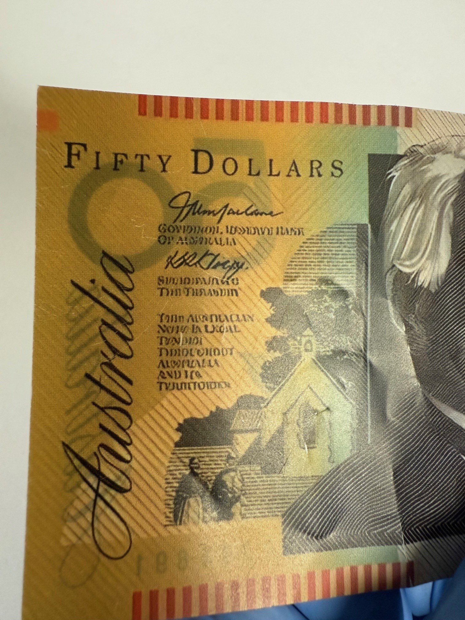Australian $50 note photo